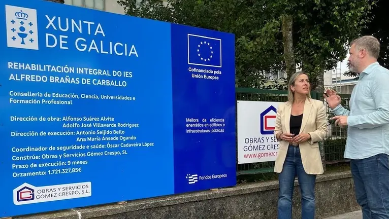 Ethel Vázquez e Rubén Lorenzo no IES Alfredo Brañas 02