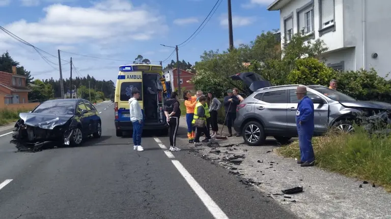 Imaxe dun accidente en Bainas
