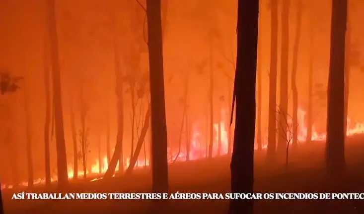 incendio forestal ponteceso