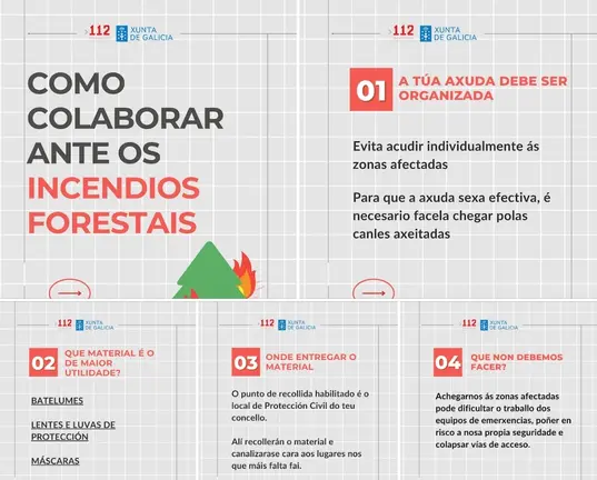 Como colaborar cos incendios forestais