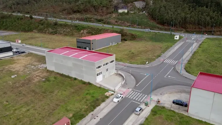 Vista aerea do Poligono de Vimianzo