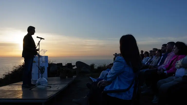 O titular do Goberno galego, Alfonso Rueda, asiste ao ‘Atlantic Sunset - the latest in Europe’.Faro de Fisterra (Fisterra), 19/09/25.