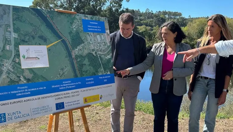 Anunciando a nova senda peonil de Ponteceso