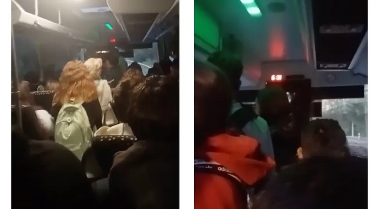 Buses ateigados entre Fisterra e Cee