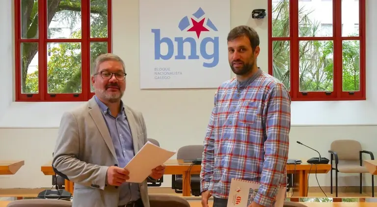 Oscar Insua, reunido con delegado da CIG na AEAT-SVA, Henrique del Río