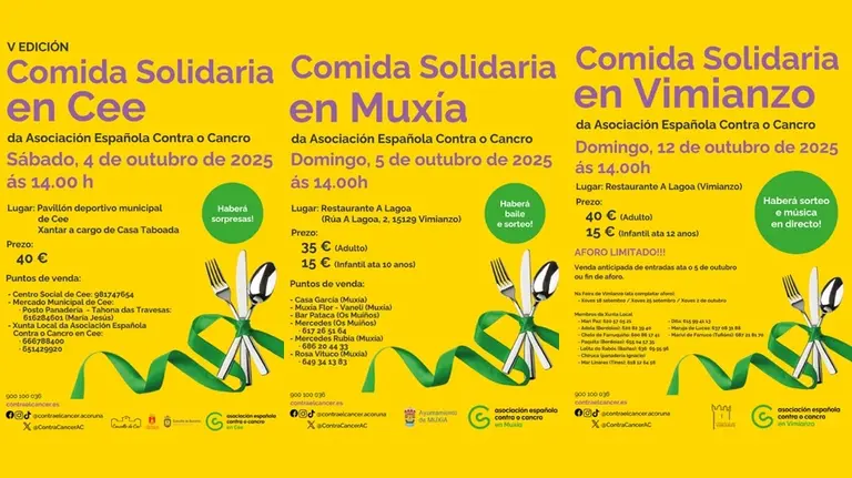 Comidas Solidarias AECC Cee Muxia Vimianzo
