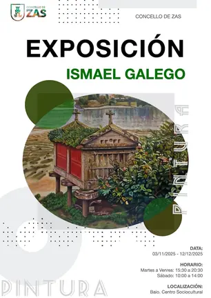 cartel expo Ismael Galego-Zas