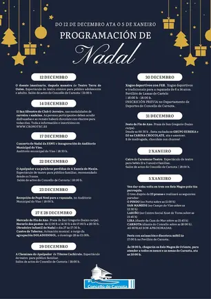 programcion nadal Carnota 2025