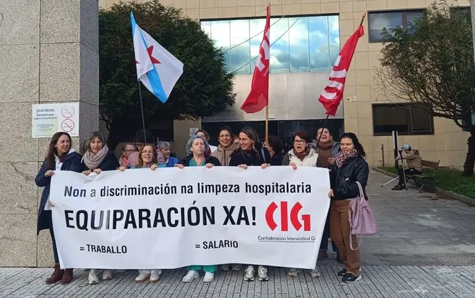 Folga das traballadoras da limpeza