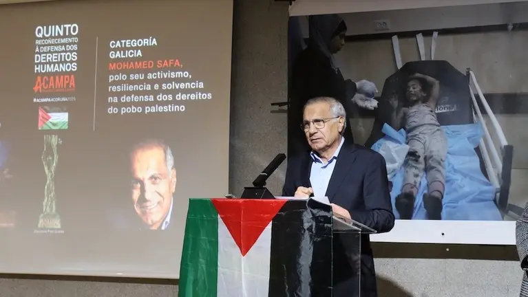 Mohamed Safa na Rede Acampa pola Paz