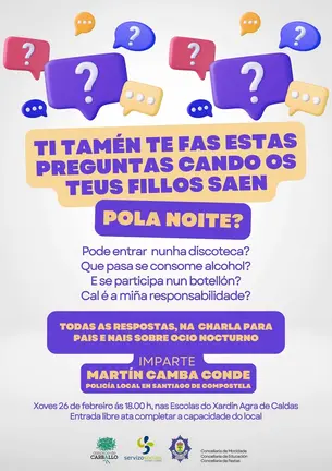 Carballo realiza unhas&nbsp;charlas abertas sobre ocio nocturno para promover a información, o respecto e a convivencia