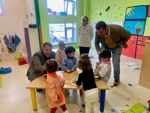 Visita a escola de Ponteceso