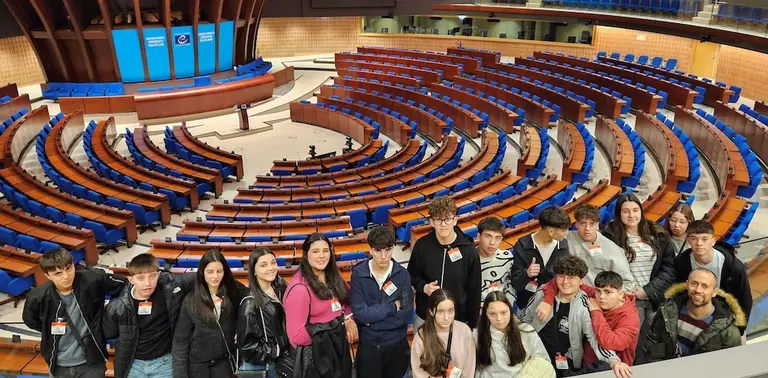 IES Pedra da Aguia no Hemiciclo Consejo de Europa