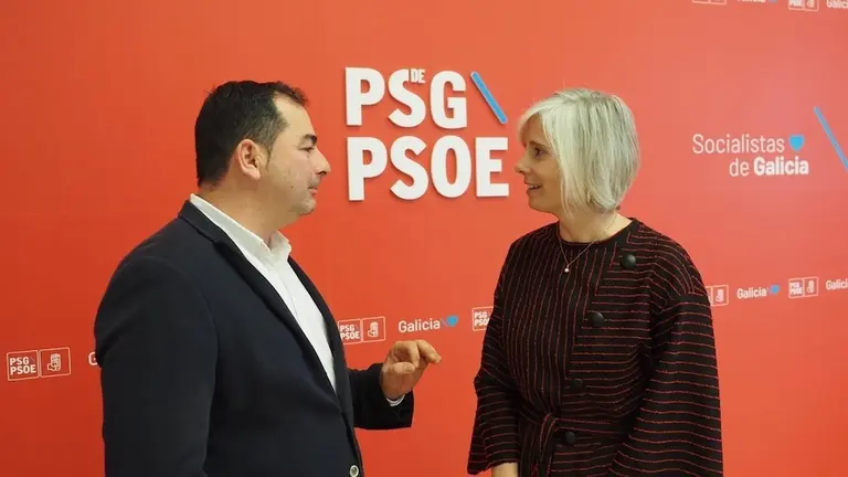 Jose Manuel Abelenda PSOE CORISTANCO con Patricia Iglesiasjpeg