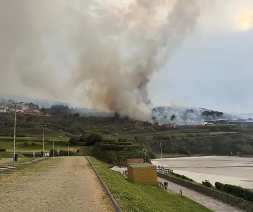 Incendio forestal en Caión-Foto-EloyTP