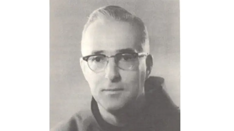 O frade Lino Gómez Canedo.Foto-Revista Nos