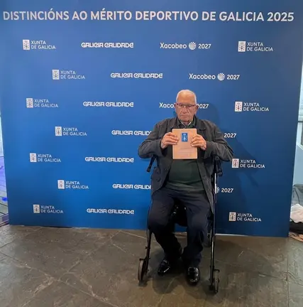 Vicente Carril, recoñecido coa Distinción ao Mérito Deportivo de Galicia