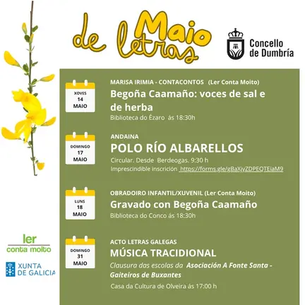 LETRAS GALEGAS 2026 Dumbria