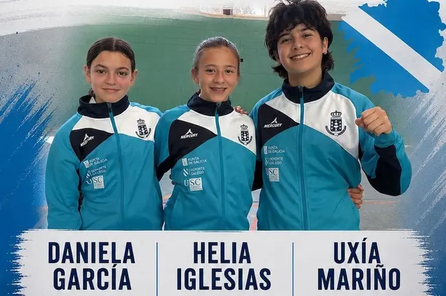 Karate Carballo uxia maira e brais na seleccion
