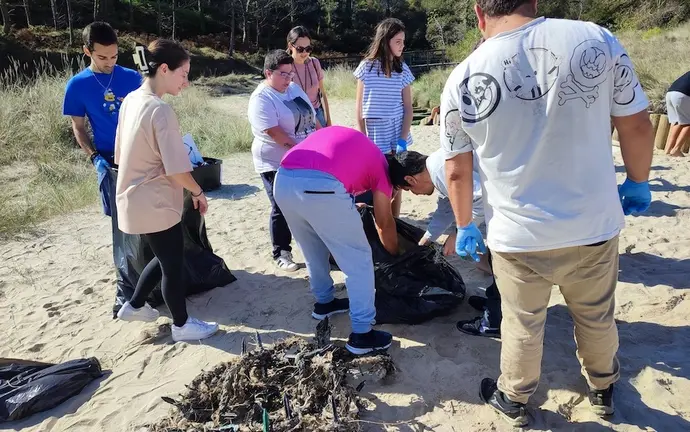 Limpeza de praias con diversiplas