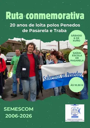 Cartaz Ruta Penedos 20 anos loita