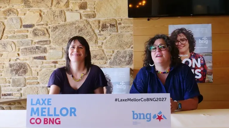 FOTO ANAPONTON E CANDIDATA BNG LAXE CRISTINA VÁZQUEZ Prisco