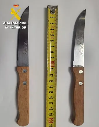 Armas blancas garda Civil