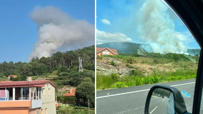 Incendio en San Mamede-Carnota