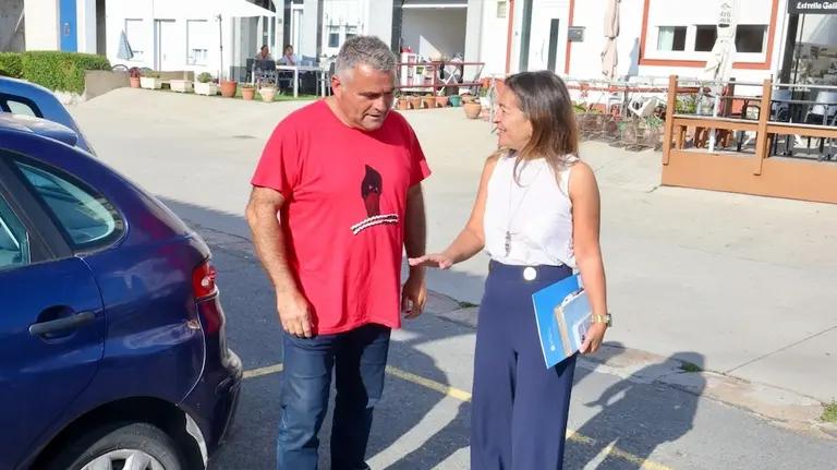 Xose Xoan Bermudez PTRON DE Camelle coa conselleira Maria Villaverde