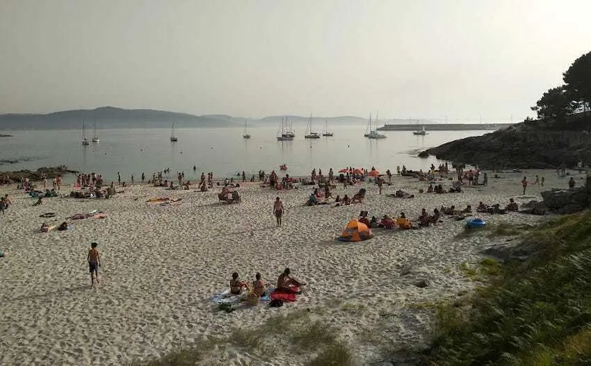 Imaxe da praia do Osmo o pasado verán