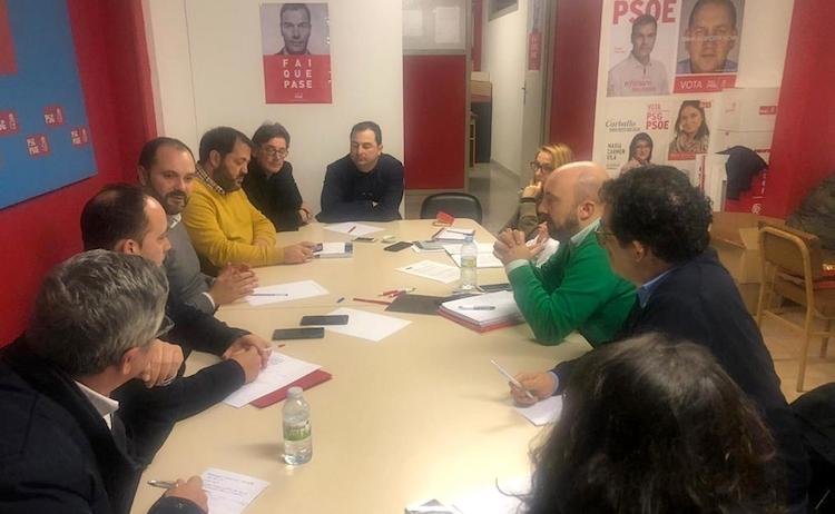 reunion de alcaldes socialistas de Bergantinos