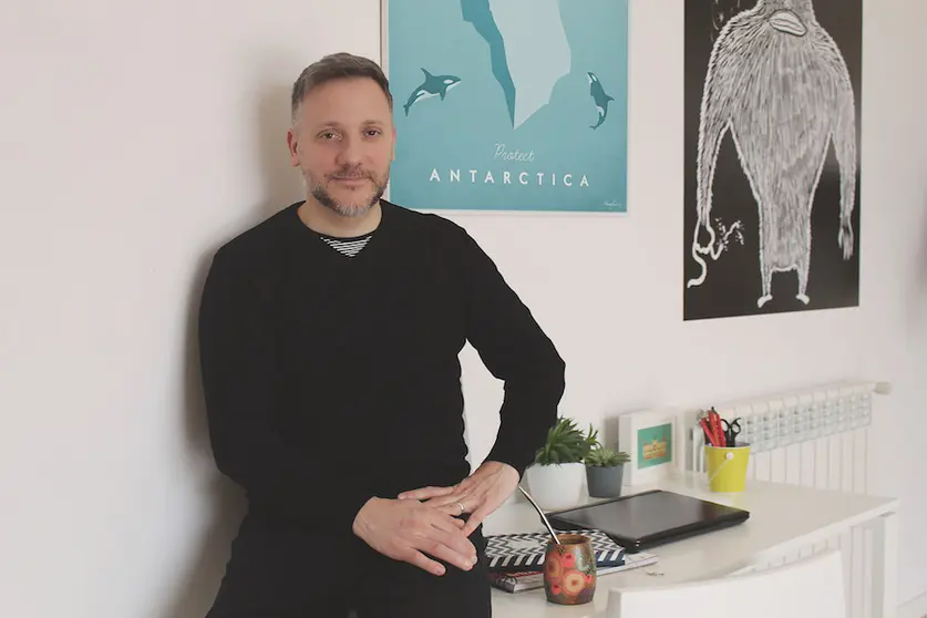 Martín Graciano no Coworking Carballo