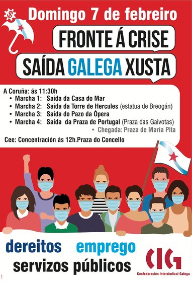 Saida Galega Xusta fronte a crise-CIG