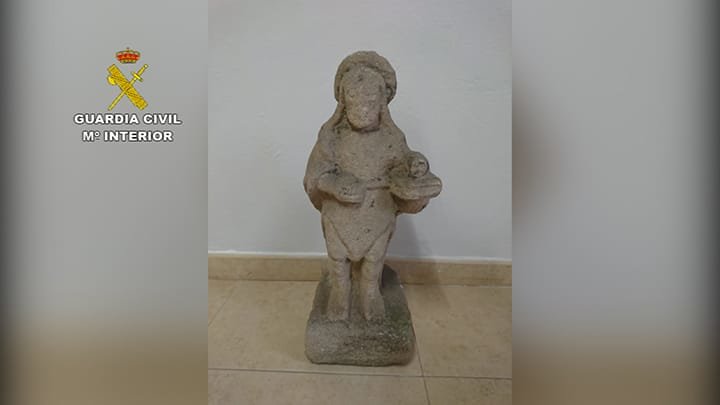 Escultura de San Juan Bautista roubada