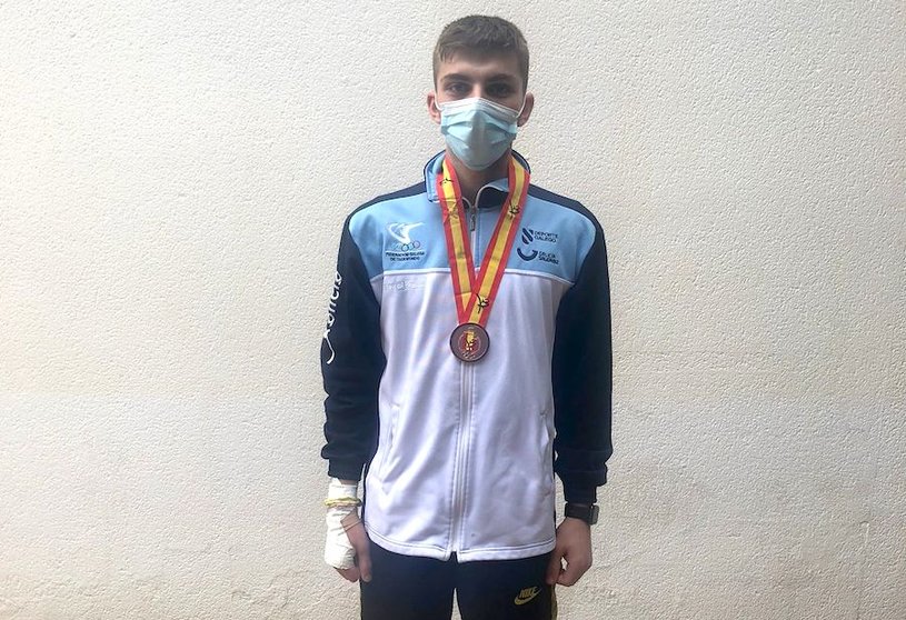 Samuel Mendez bronce no Campionato de Espana de Teakwondo
