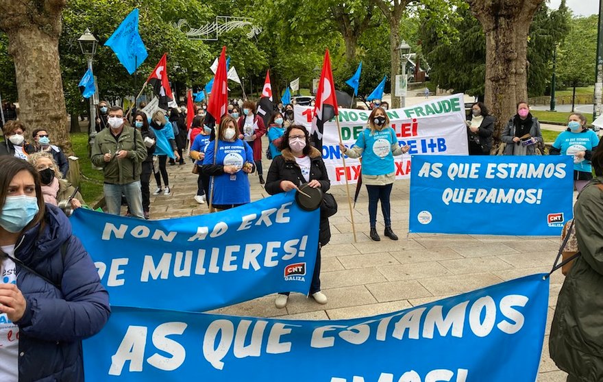 Manifestacion en Santiago das traballadoras do Consorcio 2