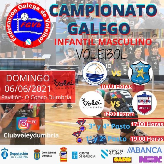 Fase Final do Campionato Galego Infantil Masculino 2021 en Dumbria