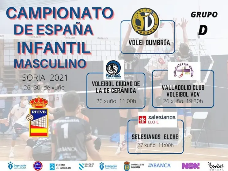 VOlei Dumbria Infantil Campionato de España de Soria 2021