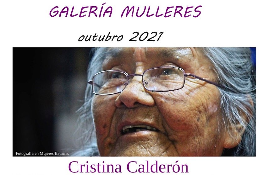 cartel Cristina Calderón na Galeria Mulleres de Muxia