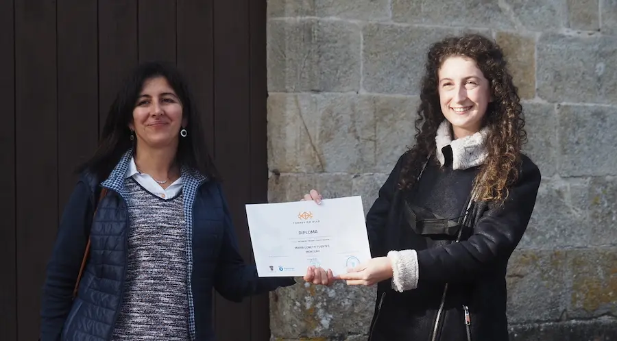 Goretti coa Concelleira de Educación Pilar García