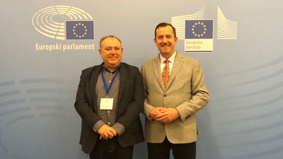 José Manuel López Varela con Ognian Zlatev, representante da Unión Europea en Croacia