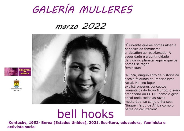 Bell Hooks na GaLERIA MULLERES DE MUXIA