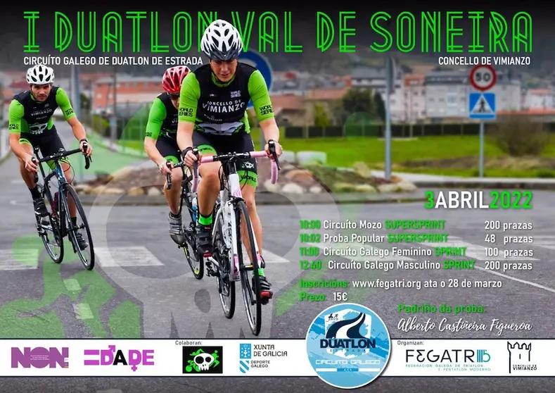 Cartel Dúatlon de Estrada Vimianzo