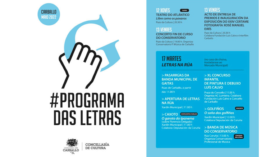 Programa Letras Galegas Carballo 2022 1