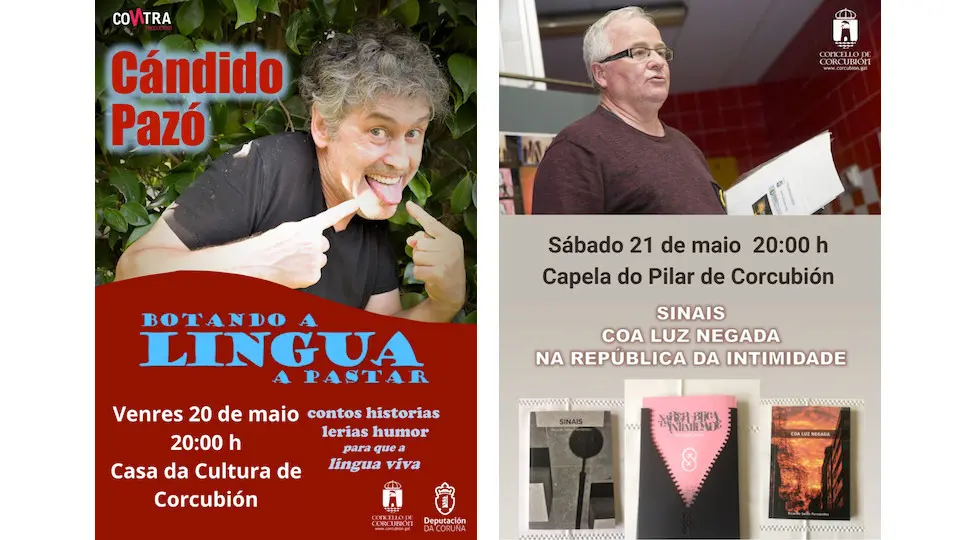 Candido Pazo e Ricardo Seixo Fernández en Corcubion