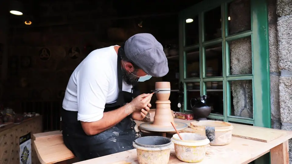 Artesanía en Vivo no Castelo de Vimianzo