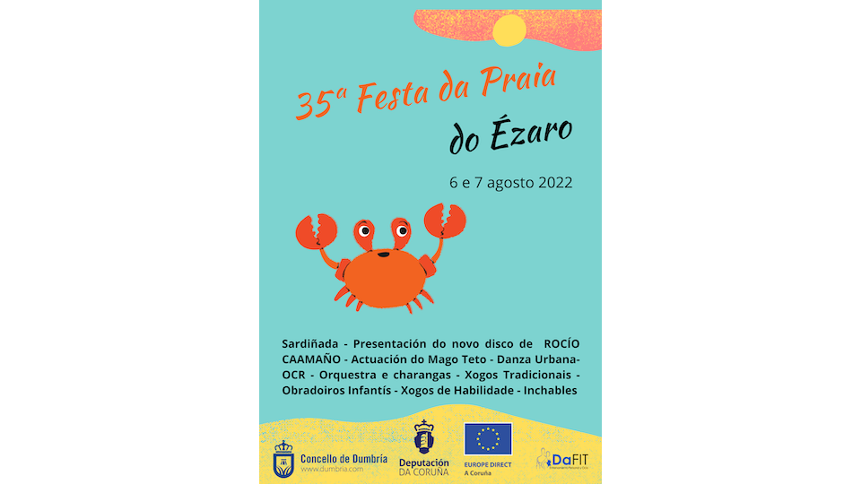Cartel Festa Praia Ézaro 2022