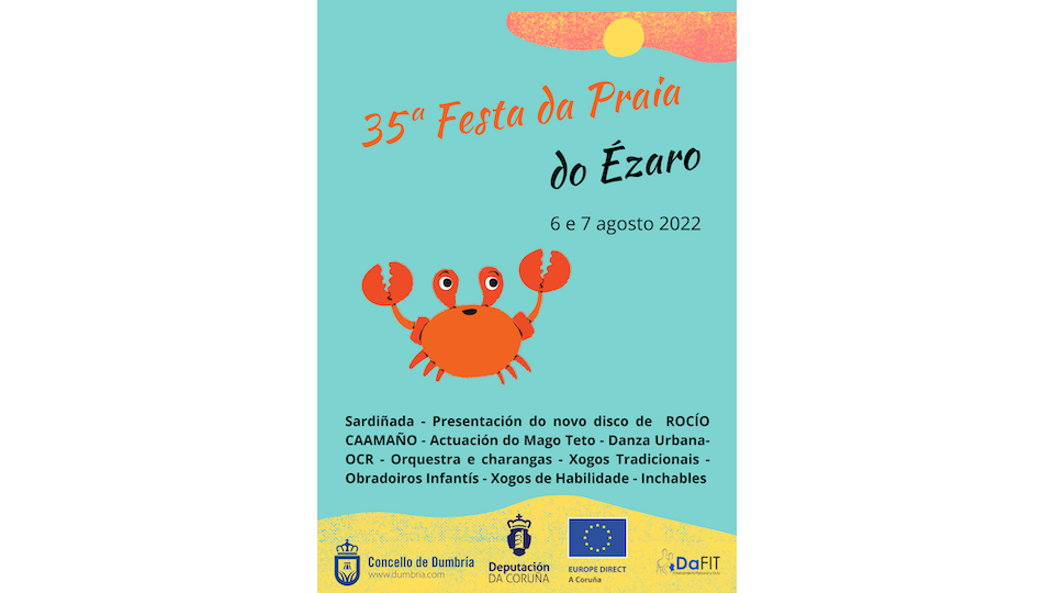 Cartel Festa Praia Ézaro 2022