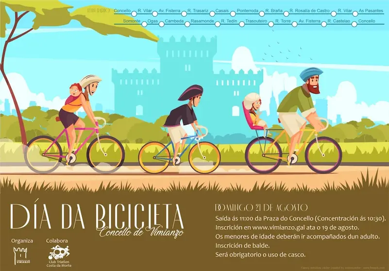 Cartel día da bicleta Vimianzo