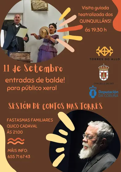 Sesión de contos nas torres do Allo